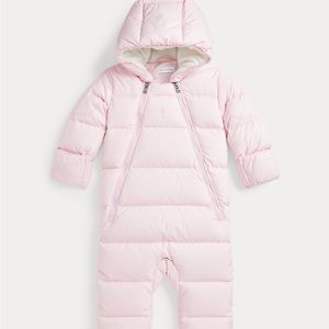 Pink Hooded Baby Snowsuit